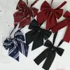 Flor Pluma Raíz Mango Largo Joker Escuela para Hjk Japonés Color Sólido Corbata de Moño Femenina Licencia Graduación Ropa Académica Rayado Estilo Campus