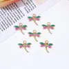 Pingente Fofo de Libélula Desenho Animado Gota de Óleo Liga para Brincos Colar Artesanais Pingente Acessórios de Joias Fofos