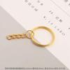 AliExpress Anillo de Hierro de Apertura Bobina Redonda Accesorios de Llavero Hecho a Mano DIY Llavero Material Metálico Bobina Estampada