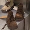 Botas para Niños para Mujer Estilo Coreano Otoño e Invierno Nuevas Botas para Niñas Suela Gruesa Cremallera Lateral Botines para Niños Botas para Bebé
