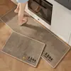 Alfombra de piso simple de lino para uso doméstico, fácil de cuidar, absorbente de agua, de secado rápido, lavable, resistente a la suciedad y duradera alfombra de piso para cocina