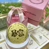 Adorno Grande en Forma de Moneda de Oro Puro 999 con Diseño de Corazón "Mamá, Te Amo" 520, Regalo de San Valentín, Adorno de Oro, Regalo del Día de la Madre