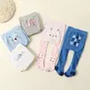 Meia-calça Infantil Primavera/Outono Classe A Fofa Desenho Animado Pacote com Dois Bumbum Grande Meias para Bebê Calças para Meninos e Meninas Calça Base