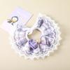 Toalla de Saliva para Mascotas con Lazo de Encaje Bufanda para Cuello de Gato Accesorios Estilo JK Escolar Collar Lindo Collar para Perro y Gato
