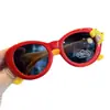 Gafas de Sol Polarizadas Ovaladas de Moda de Dinosaurio Pequeño para Niños Gafas para Fiesta de Cumpleaños de Niñas Divertidas Decorativas Foto Transfronterizo