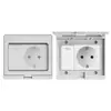 Comercio Exterior Ip55 Estándar Europeo Exterior Impermeable y a Prueba de Lluvia Enchufe de Interruptor Montado en Superficie Exterior 16A Estándar Alemán Estilo Británico Multifunción