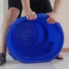 Balde plástico grande e espesso com tampa, balde redondo 100L/120L, balde para armazenamento de água de grau alimentício, balde branco grande, lixeira de plástico