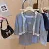 Conjunto Elegante y de Moda para Niñas Primavera y Otoño 2026, Conjunto de Tres Piezas con Tirantes, Estilo Popular de Moda para Bebés