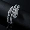 Pulseira AliExpress Pulseira Cobra Diamante Completo Europeia e Americana Punk Moda Exagerada Multicamadas Pulseira Cobra Diamante Completo Pulseira
