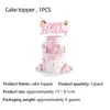 Amazon Em Estoque Festa da Princesa Elfo Festa Descartáveis Pratos de Papel Copos de Papel Bandeirinhas Decorações para Eventos de Festa
