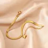 Venda Quente Transfronteiriça Simples Versátil Corrente de Lâmina de Aço Titânio Pulseira Banhada a Ouro Sem Desbotamento Pulseira com Pingente de Coração Feminino