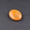 Piedra Natural Cristal 45x 35mm Cristal de Talco Piedra Original Ovalada Gema de Masaje Masaje Compresa Caliente Piedra de Energía