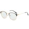 Gafas de sol retro con montura de metal y diseño de cejas, modernas y con cambio de color, 2022, para hombre y mujer, 8802