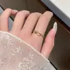 Anillo de Plata de Ley S925 de Lujo Ligero, Personalidad, Temperamento, Versátil, Nudo, Tachonado de Diamantes para Mujer, Diseño Abierto Ajustable, Moda de Gama Alta de Nicho