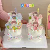 Decoración de Pastel para el 61º Día del Niño Dibujos Animados Lindos Niño y Niña Toppers Cinta de Feliz Día del Niño Decoración de Postre