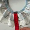 Toalla roja para saliva de mascotas transfronteriza, babero de gato con lazo, bufanda accesorio de encaje azul para perro, venta al por mayor del fabricante