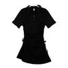 Doce Menina Especiaria Desejo Puro Pequeno Feminino Cintura Cordão Design Sense Vestido Verão Nicho polo Quadril Curto Vestido