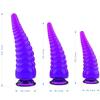 Orissi Cristal Transparente Fio Multicolorido Tentáculo de Polvo Plug Anal Grande, Médio e Pequeno Plug Anal Crisântemo Anal