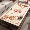 Nuevo mantel de mesa de té estilo chino, a prueba de aceite e impermeable, mantel de mesa de comedor lavable, mantel doméstico aislante del calor, mantel protector de escritorio resistente a altas temperaturas
