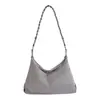 Moda Retro Gama Alta Viaje de Negocios 2026 Nuevo Otoño para Mujer Bolso Pequeño Cuadrado de Ante y Felpa Bolso de Hombro de Mano para el Brazo