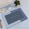 Alfombra de baño simple hecha de barro de diatomeas suave, altamente absorbente, alfombra de entrada antideslizante, alfombra para puerta de baño