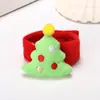 Natal infantil luminoso criativo pequeno presente presente raquete anel pulseira estalinho relógio de desenho animado decorações