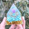 Comercio transfronterizo Amazon Pirámide de cristal Cristal Grava Pegamento Resina Hogar Escritorio Decoración hecha a mano Regalo