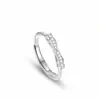 Anillo Abierto de Promesa de Plata Esterlina Rueda de la Fortuna, No se Desvanece, Diseño de Nicho de Alta Gama, Anillo de Pareja Versátil de Plata Pura