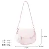 Bolsa selim feminina 2026 nova de verão versátil de ombro e transversal, bolsa niche para o dia a dia tipo nuvem, bolsa de antebraço para mulheres