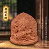 Argila Vermelha de Xizang Zakhiram Amarelo Deus da Riqueza Buda da Medicina Buda de Mil Mãos Amitabha Buda Tridimensional Raspagem Tanka Estátua