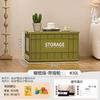 Caja de almacenamiento industrial de gran capacidad para el hogar, ideal para ordenar juguetes, ropa y artículos diversos, con ruedas.