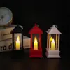 Vela Electrónica Lámpara de Viento Pequeña con Lados Transparentes y Fuente de Luz Incorporada para Decoración, Fiestas Navideñas, Reuniones y Navidad