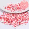 Cuentas de Colores, Granos de Azúcar, Piezas de Arcilla Blanda con Forma de Corazón de Fruta, Materiales para Pegamento Cremoso DIY, Accesorios de Joyería para Pasadores de Pelo Guka Hechos a Mano al por Mayor