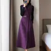 Nuevo Abrigo de Otoño e Invierno Chaleco de Traje sin Mangas con Temperamento Chaqueta Abrigo de Longitud Media Temperamento Gama Alta Viaje al Trabajo