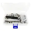 En Stock 100 Juegos 10mm Ojal de Cobre Ojal Metálico Hebilla Ojal Hebilla Anillo Herramienta de Instalación Manual