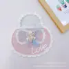 Original del Fabricante DIY Corazón Conejo Corona Cesta de Flores Lazo Bordado para Ropa Accesorios Adornos Parches de Bordado para Ropa