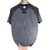 Camiseta de manga corta de verano para hombre, nueva y moderna, con bloques de color y diseño tie-dye, popular en línea