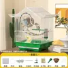 Gaiola para Calopsitas, Periquitos, Pássaros Pequenos e Canários, Gaiola Grande de Luxo Estilo Villa Ecológica para Uso Doméstico