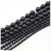 Cuentas de piedra de arena azul natural, cuentas sueltas, productos semiacabados, 4-12 mm en stock, accesorios para joyería DIY