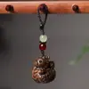 Sándalo Dorado Nueva Versión de los Doce Signos del Zodíaco Colgante para Teléfono Móvil Colgante de Madera para Bolso Llavero Anillo Recuerdo