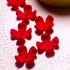 Flor de Quatro Pétalas Aveludada Laço Festivo de Ano Novo Acessórios de Cabelo para Crianças Material para DIY Acessórios