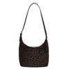 Bolso de Hombro Retro Estampado de Leopardo de Nicho Gran Capacidad Nuevo Estilo Coreano 2025 Bolso Cruzado Bolsa Tote para el Trabajo, Viajes Diarios y Compras