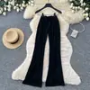 Pantalones Casuales de Pierna Ancha de Cintura Alta para Mujer, Estilo para Viajes Diarios, Ajuste Relajado de Verano, Adelgazantes, Pantalones Casuales Versátiles, Pantalones Modelo Nuevo 2026
