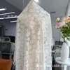 Tela de encaje no elástico de chenilla colorida Jin Di, tela de encaje para falda de mujer de moda, venta directa al por mayor