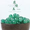 Fabricantes que venden cuentas redondas de jade Dongling verde, cuentas sueltas, accesorios de joyería artesanal con cuentas, productos semiacabados de jade Dongling al por mayor
