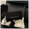 Bolso de Mano Plegable para Mujer Versátil Bolso Sobre Estilo Coreano Bolso Cruzado Bolso Pequeño Sencillo Un Hombro Tachuela Bolso de Moda