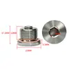 Adecuado para tornillo de vaso hexagonal de acero inoxidable 304 M18 de Porsche, tapón de drenaje de aceite magnético para coches