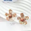 Accesorios para el Cabello de Flor Acrílica de Lunares Estilo Retro de Hong Kong Pinzas para el Cabello Pendientes Funda para Teléfono Crocs Accesorios para Joyería DIY