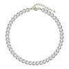 Collar de perlas retro francés para mujer, cadena de clavícula ligera de lujo con diseño de nicho, estilo popular 2025.