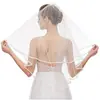 Velo de Novia Más Vendido de Amazon para Despedidas de Soltera, Velo para Futura Novia, Velo de Boda Bordado de Doble Capa al por Mayor